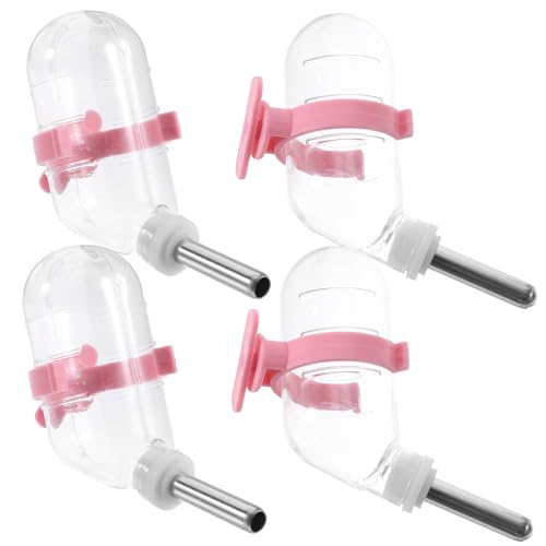 TOGEVAL Haustier-tränke Aus Edelstahl 60 Ml Automatische Trinkflasche Für Hamster Einfach Aufzuhängen Auslaufsicher von TOGEVAL