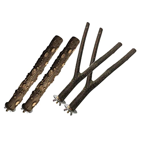TOGEVAL 4 Stücke Papagei Spielzeug Vogel Sitzstangen Stehen Vogelkäfig Sitzstange Set Papagei Schleifen Stick Praktische Vogel Spielzeug Für Sittich TOGEVAL 4 Stücke Papagei Spielzeug Vogel Sitzstangen Stehen Vogelkäfig Sitzstange Set Papagei Schleifen Stick Praktische Vogel Spielzeug Für Sittich von TOGEVAL