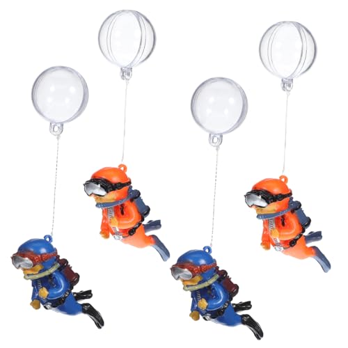TOGEVAL Taucher Dekoration Set 4 Stücke Schwimmende Aquarium Zubehör Entzückende Unterwasser Taucher TOGEVAL Taucher Dekoration Set 4 Stücke Schwimmende Aquarium Zubehör Entzückende Unterwasser Taucher von TOGEVAL