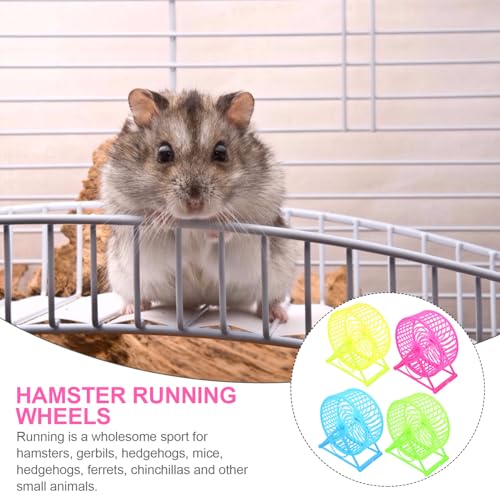 TOGEVAL 4 Stück Teiliges Hamsterrad Ständer Geräuschloses Laufrad für Zwerghamster und Kleintiere Leises Hamsterspielzeug zur Bewegung und Stressabbau Farbiges Hamsterzubehör für Gesunde TOGEVAL 4 Stück Teiliges Hamsterrad Ständer Geräuschloses Laufrad für Zwerghamster und Kleintiere Leises Hamsterspielzeug zur Bewegung und Stressabbau Farbiges Hamsterzubehör für Gesunde von TOGEVAL