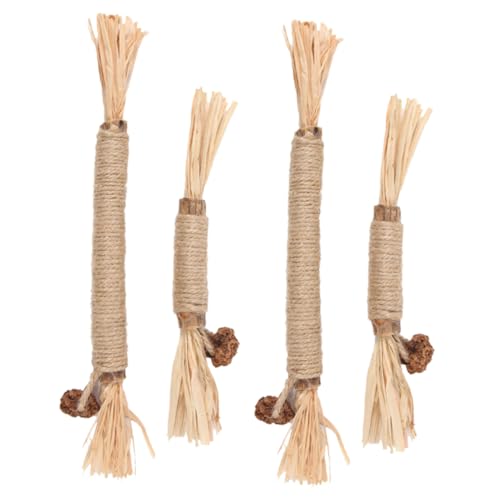 TOGEVAL 4 Stück Teiliges Holz Katzen Kauspielzeug mit Natürlicher Katzenminze Verschleißfestes Interaktives Kitten Teaser für Aktives Zahnpflege Training und Spielerischen Stressabbau bei TOGEVAL 4 Stück Teiliges Holz Katzen Kauspielzeug mit Natürlicher Katzenminze Verschleißfestes Interaktives Kitten Teaser für Aktives Zahnpflege Training und Spielerischen Stressabbau bei von TOGEVAL