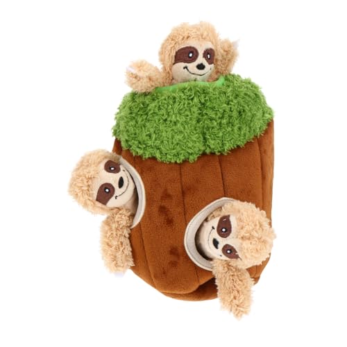 TOGEVAL 4 Stück Teiliges Hundespielzeug Plüsch mit Quietschfunktion Langlebig zum Kauen Stressabbau und Zahnpflege Interaktives Kuscheltier für Kleine und Große Hunde als Spiel von TOGEVAL