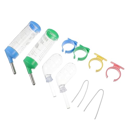 TOGEVAL 4 Stück Teiliges Kleine Kleintier Trinkflaschen mit Kugelkopf für Hamster Kaninchen Meerschweinchen Auslaufsichere Transparente Wasserspender für Käfige TOGEVAL 4 Stück Teiliges Kleine Kleintier Trinkflaschen mit Kugelkopf für Hamster Kaninchen Meerschweinchen Auslaufsichere Transparente Wasserspender für Käfige von TOGEVAL