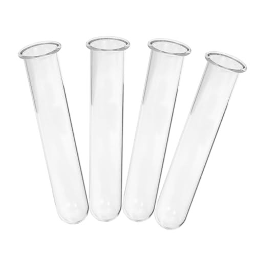 TOGEVAL 4 Stück Teiliges Reagenzglas Vase Klar für Hydroponik Pflanzen Halter Rund Flach Boden Terrarium Dekoration Büro Zuhause TOGEVAL 4 Stück Teiliges Reagenzglas Vase Klar für Hydroponik Pflanzen Halter Rund Flach Boden Terrarium Dekoration Büro Zuhause von TOGEVAL