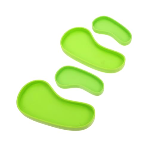 TOGEVAL 4 Stück Teiliges Reptilien Wassernapf aus Praktischer Futter Trinkspender für Echsen Schildkröten Geckos und Schlangen Leicht zu Reinigen für Terrarienpflege von TOGEVAL