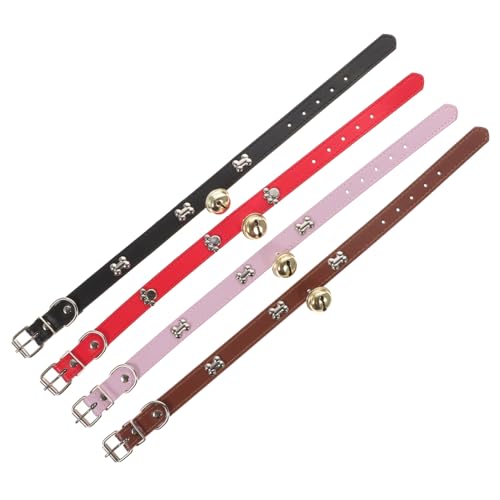 TOGEVAL 4 Stück Teiliges Verstellbares Nutztiere Halsband mit Glocken Buntes Ziegen Schafhalsband Bequemes Anti Verlust Zubehör für Rinder Pferde und Kleine Tiere TOGEVAL 4 Stück Teiliges Verstellbares Nutztiere Halsband mit Glocken Buntes Ziegen Schafhalsband Bequemes Anti Verlust Zubehör für Rinder Pferde und Kleine Tiere von TOGEVAL