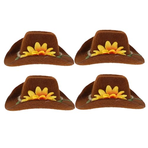 TOGEVAL 4 Stücke Pet Mini Cowboyhut Haustierkopfbedeckung Huhn- Kleidung für Kleintiere Haustier Kopfbedeckung Hamster-Cowboy-Hut Hühnerkostümhüte Igel-Kleidung Fluted gefühlt TOGEVAL 4 Stücke Pet Mini Cowboyhut Haustierkopfbedeckung Huhn- Kleidung für Kleintiere Haustier Kopfbedeckung Hamster-Cowboy-Hut Hühnerkostümhüte Igel-Kleidung Fluted gefühlt von TOGEVAL