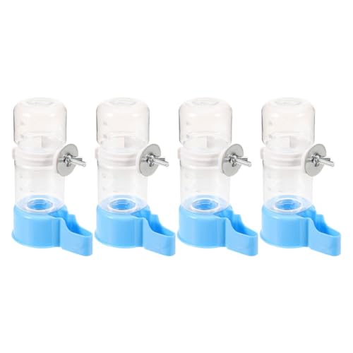 TOGEVAL 4stücke Vogel Wassertrinker Für Käfige Automatischer Papageien Wasserspender Kunststoff Für Wellensittiche Quails Und Kleine Vögel Zubehör Für Tierhalter von TOGEVAL