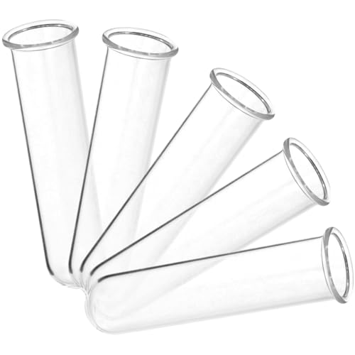 TOGEVAL 5 Stück Teiliges Klare Testrohre für Pflanzenvermehrung Transparente Glasvase für Hydroponik für Blumen und Pflanzen für Zuhause und Büro Dekoration TOGEVAL 5 Stück Teiliges Klare Testrohre für Pflanzenvermehrung Transparente Glasvase für Hydroponik für Blumen und Pflanzen für Zuhause und Büro Dekoration von TOGEVAL