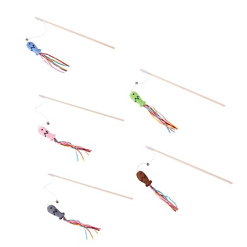 TOGEVAL 5St Ribbon Fish Cat Teaser-Stick zahnspielzeug für kätzchen Katzenminze interaktives katzenspielzeug Interactive cat Toy Katzen-Teaser-Zauberstab Angelspielzeug für Katzen Plüsch TOGEVAL 5St Ribbon Fish Cat Teaser-Stick zahnspielzeug für kätzchen Katzenminze interaktives katzenspielzeug Interactive cat Toy Katzen-Teaser-Zauberstab Angelspielzeug für Katzen Plüsch von TOGEVAL