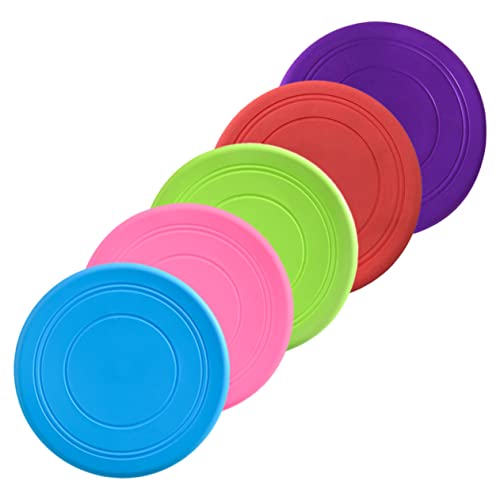 TOGEVAL 5stücke Hundefrisbee Spielzeug Interaktives Outdoor Hundespielzeug Für Training Und Spaß Langlebig Bunten Farben Blau Rot TOGEVAL 5stücke Hundefrisbee Spielzeug Interaktives Outdoor Hundespielzeug Für Training Und Spaß Langlebig Bunten Farben Blau Rot von TOGEVAL