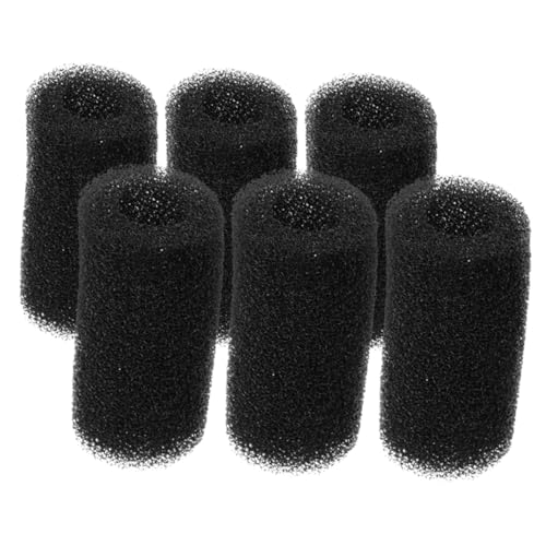 TOGEVAL Schwammfilter Aquarium Für 6 Wassereinlass Schutzabdeckung Aufblasbare Poolfilter Fischabdeckung Für Aquarium Filterabdeckung Schwarzer Schwammfilter von TOGEVAL