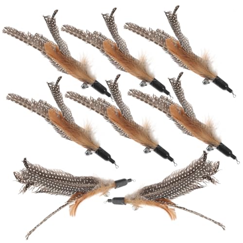 TOGEVAL Katze Refill Kit 8Pcs Katze Feder Spielzeug Katze Teaser Kätzchen Teaser Plume Spielzeug Katze Spielzeug Stick TOGEVAL Katze Refill Kit 8Pcs Katze Feder Spielzeug Katze Teaser Kätzchen Teaser Plume Spielzeug Katze Spielzeug Stick von TOGEVAL