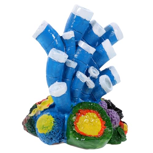 TOGEVAL Aquarium-Dekoration Kunstharz Korallenornament Für Aquarium-Dekorationen von TOGEVAL