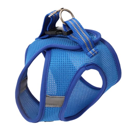 TOGEVAL Atmungsaktives Katzengeschirr Brustgeschirr aus Leichtem Strapazierfähigem Material Westeartiges Design Verstellbar für Kleinen bis Mittleren Katzen Komfortabel und Modisch Blau TOGEVAL Atmungsaktives Katzengeschirr Brustgeschirr aus Leichtem Strapazierfähigem Material Westeartiges Design Verstellbar für Kleinen bis Mittleren Katzen Komfortabel und Modisch Blau von TOGEVAL