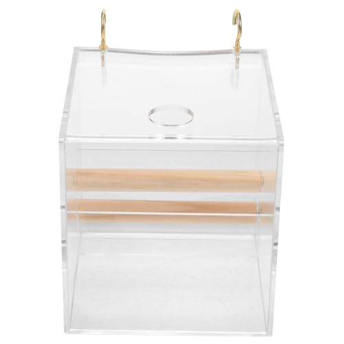 TOGEVAL Automatischer Vogelfutterspender Mit Hakendesign Aus Robustem Acrylmaterial Für Vogelkäfige Inklusive Standstab Für Einfache Installation Und Reinigung TOGEVAL Automatischer Vogelfutterspender Mit Hakendesign Aus Robustem Acrylmaterial Für Vogelkäfige Inklusive Standstab Für Einfache Installation Und Reinigung von TOGEVAL