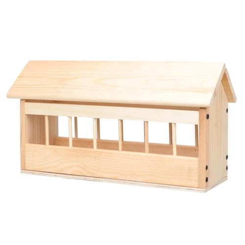 TOGEVAL Automatischer Tauben futtertrog aus Robustem Holz Wetterfester Hühner futterspender mit Mehreren Fächern Anti spritzend und Langlebig für Geflügel und Wildvögel TOGEVAL Automatischer Tauben futtertrog aus Robustem Holz Wetterfester Hühner futterspender mit Mehreren Fächern Anti spritzend und Langlebig für Geflügel und Wildvögel von TOGEVAL