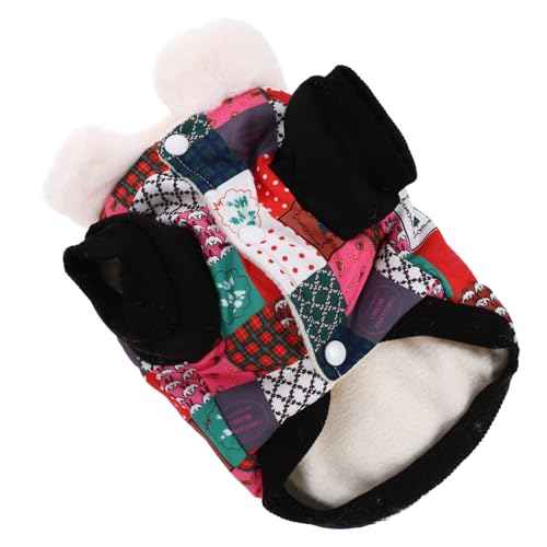 TOGEVAL Baumwollmantel für Hunde Weihnachts hundepullover hundewintermantel Haustiermantel Hundekleidung für kaltes Wetter Weihnachtskatzenkostü Welpenkleidung Hundebekleidung Polyester TOGEVAL Baumwollmantel für Hunde Weihnachts hundepullover hundewintermantel Haustiermantel Hundekleidung für kaltes Wetter Weihnachtskatzenkostü Welpenkleidung Hundebekleidung Polyester von TOGEVAL