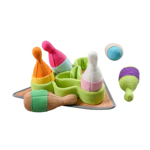 TOGEVAL Hundebedarf Hundespielzeug für Puies Bowling-förmige Schnüffelmatte Interaktive Matte TOGEVAL Hundebedarf Hundespielzeug für Puies Bowling-förmige Schnüffelmatte Interaktive Matte von TOGEVAL