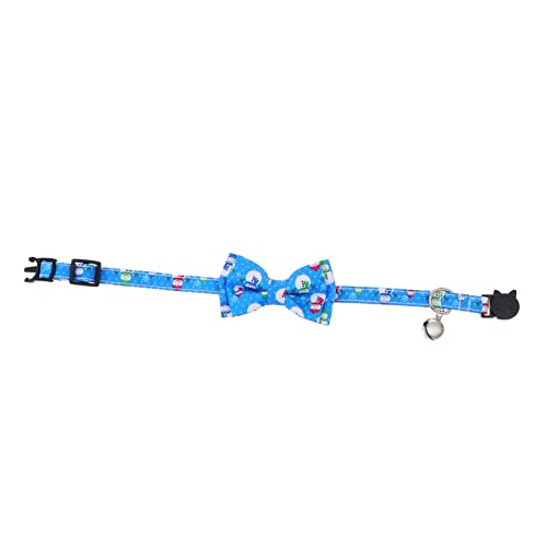 TOGEVAL Pet Bowknot Für Verstellbares Und Atmungsaktives Design Mit Niedlichem Weihnachtsmotiv Und Glocke Für Kätzchen Und Kleine Haustiere von TOGEVAL