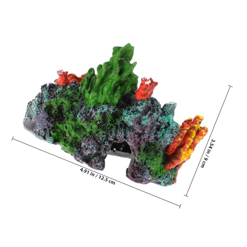 TOGEVAL Bunte Korallenriff Deko Aquarium Ornament aus Leichtem Strapazierfähigem Resin Stabiler Standfuss Fischversteckendes Dekor Langlebig Farbecht für Fisch Schildkrötenbecken TOGEVAL Bunte Korallenriff Deko Aquarium Ornament aus Leichtem Strapazierfähigem Resin Stabiler Standfuss Fischversteckendes Dekor Langlebig Farbecht für Fisch Schildkrötenbecken von TOGEVAL