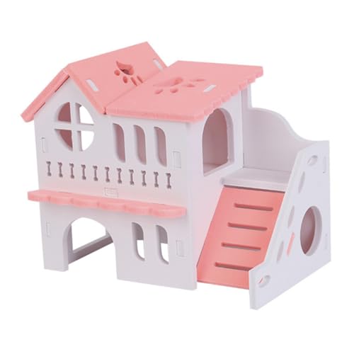 TOGEVAL Doppel Hamster Villa Sportspielzeug für Haustiere Hamsterhaus Haustier Kleintierversteck Hamster Spielzeug hamsterspielzeug Hamstervilla aus Holz Haustier Ruhehaus hölzern Rosa TOGEVAL Doppel Hamster Villa Sportspielzeug für Haustiere Hamsterhaus Haustier Kleintierversteck Hamster Spielzeug hamsterspielzeug Hamstervilla aus Holz Haustier Ruhehaus hölzern Rosa von TOGEVAL