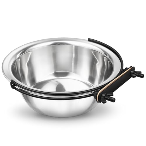 TOGEVAL Edelstahl Hundenapf Hängend Auslaufsicher Kratzfest Futter und Wassernapf für Hunde Katzen Vogelkäfige Rostfrei Einfach zu Reinigen und Montieren TOGEVAL Edelstahl Hundenapf Hängend Auslaufsicher Kratzfest Futter und Wassernapf für Hunde Katzen Vogelkäfige Rostfrei Einfach zu Reinigen und Montieren von TOGEVAL
