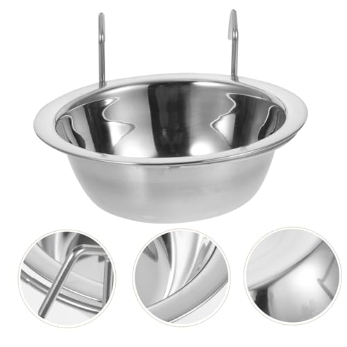 TOGEVAL Edelstahl Vogel Futterspender mit Haken Rostfrei Langlebig Vielseitig für Papageien und Kleintiere Praktischer Futterbecher für Käfige Einfach zu Montieren als Geschenk für TOGEVAL Edelstahl Vogel Futterspender mit Haken Rostfrei Langlebig Vielseitig für Papageien und Kleintiere Praktischer Futterbecher für Käfige Einfach zu Montieren als Geschenk für von TOGEVAL