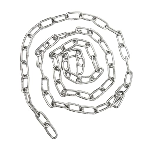 TOGEVAL Edelstahlkette Rundglied Haustier Zugkette Rostfrei Sicher und Belastbar für Hunde und Industrie Hebekette Vielseitig Einsetzbar von TOGEVAL