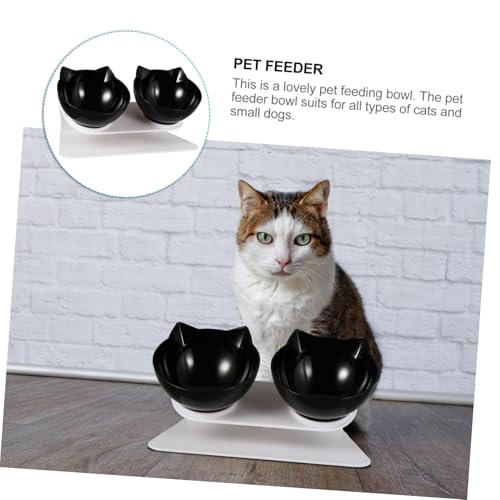 TOGEVAL Erhöhte Futternäpfe Katzen Gekipptem Ständer Ergonomische Trink Fressnäpfe rutschfest Anatomische Haltung Geeignet für Katzen Hunde Welpen Trocken Nassfutter TOGEVAL Erhöhte Futternäpfe Katzen Gekipptem Ständer Ergonomische Trink Fressnäpfe rutschfest Anatomische Haltung Geeignet für Katzen Hunde Welpen Trocken Nassfutter von TOGEVAL