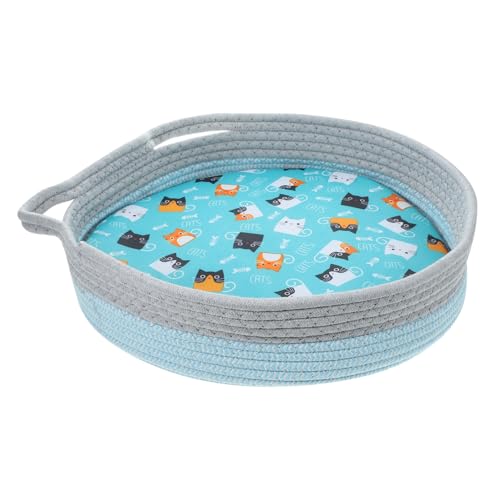 TOGEVAL Katzenbett Mit Gepolstertem Woven Design Kissen Für Kaltes Und Warmes Wetter Idealer Schlafplatz Für Kleine Katzen Und Hunde rutschfest Und Waschbar Für Zuhause TOGEVAL Katzenbett Mit Gepolstertem Woven Design Kissen Für Kaltes Und Warmes Wetter Idealer Schlafplatz Für Kleine Katzen Und Hunde rutschfest Und Waschbar Für Zuhause von TOGEVAL