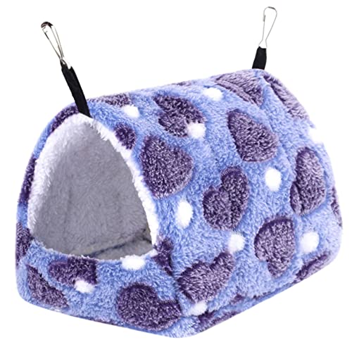 TOGEVAL Wärmeisolierte Hängematte Zum Aufhängen Für Hamster Wandbett Mit Haken Haustierbettwäsche 20 X 16 X 19 von TOGEVAL