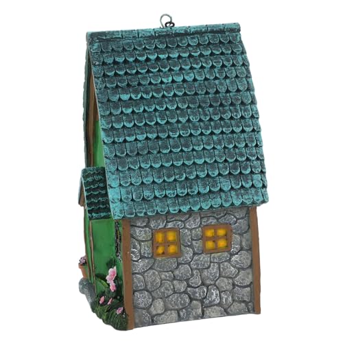 TOGEVAL Hängendes Vogelhaus aus Resin Vogelnest für Garten Dekoratives Futterhaus mit Kette für Kleine Vögel Naturschutzes von TOGEVAL