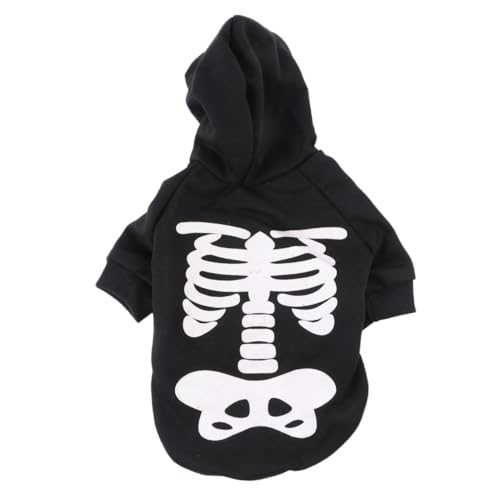 TOGEVAL Halloween Hundekostüm Nachtleuchtendes Skelett Motiv Leichtes Jumpsuit für Kleine und Mittelgroße Hunde Halloween Verkleidung mit Bequemem Schnitt für Party Fotografie und Outdoor TOGEVAL Halloween Hundekostüm Nachtleuchtendes Skelett Motiv Leichtes Jumpsuit für Kleine und Mittelgroße Hunde Halloween Verkleidung mit Bequemem Schnitt für Party Fotografie und Outdoor von TOGEVAL
