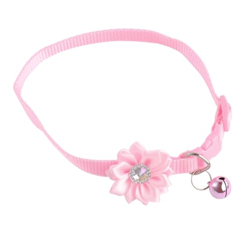 TOGEVAL Entzückende Haustier-Halskette Halsband Mit Blumendesign Für Sicheres Haustier-glockenhalsband von TOGEVAL