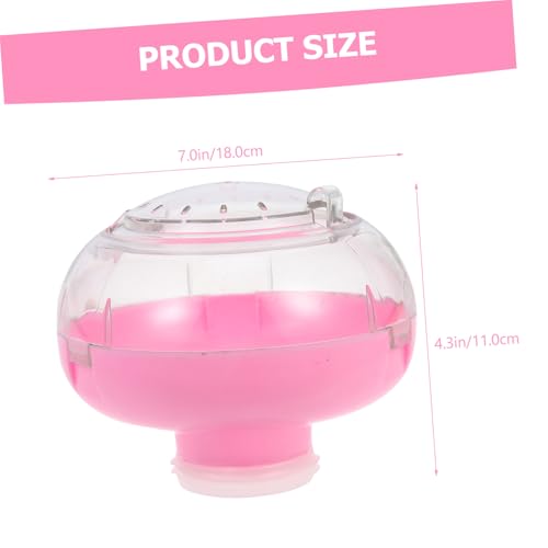 TOGEVAL Hamster Badebox mit Tunnel in Candy Farben Praktisches Hamsterzubehör für Bad und Dusche Stilvolles Außengehege Badezimmer Kompakt und Geeignet für Hamsterpflege von TOGEVAL