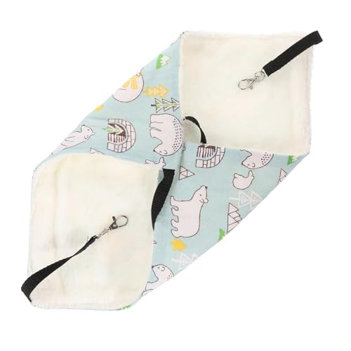 TOGEVAL Meerschweinchen Hängematte Für Kleine Haustiere Plüsch Bett Zum Aufhängen Für Hamster Schlaf Matte Käfig Nest Schaukel Warme Matte TOGEVAL Meerschweinchen Hängematte Für Kleine Haustiere Plüsch Bett Zum Aufhängen Für Hamster Schlaf Matte Käfig Nest Schaukel Warme Matte von TOGEVAL