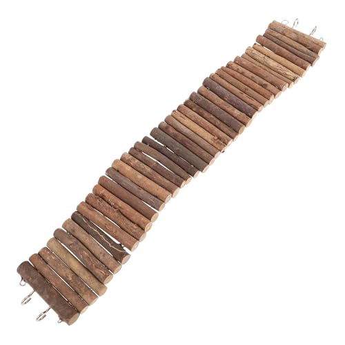 TOGEVAL Hamster Kletterleiter Holz Biegbar Kleintier Brücke Für Hamster Ratten Und Mäuse Flexibel Sicher Für Innenkäfige von TOGEVAL