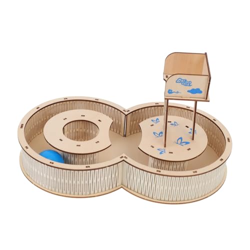 TOGEVAL Haustier-übungsspielzeug Aus Holz Bunte Hamsterbahn für Chinchillas und Kleintiere TOGEVAL Haustier-übungsspielzeug Aus Holz Bunte Hamsterbahn für Chinchillas und Kleintiere von TOGEVAL