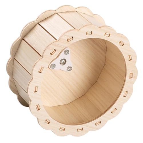 TOGEVAL Hamster Laufrad Holz Leises Sicheres Hamsterrad für Kleine Haustiere Wie Eichhörnchen und Igel Geräuscharmes Trainingsrad für Aktives und Gesunden Auslauf TOGEVAL Hamster Laufrad Holz Leises Sicheres Hamsterrad für Kleine Haustiere Wie Eichhörnchen und Igel Geräuscharmes Trainingsrad für Aktives und Gesunden Auslauf von TOGEVAL