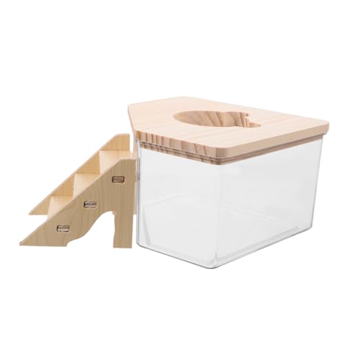 TOGEVAL Hamsterspielzeug Hamster Sandbad Box Transparente Sandbadwanne Für Kleintiere Mit Rampe 2 Teiliges Set Für Hamster Zwerghamster Und Andere Kleine Tiere Ideal Zum Buddeln Und Hamstertoilette TOGEVAL Hamsterspielzeug Hamster Sandbad Box Transparente Sandbadwanne Für Kleintiere Mit Rampe 2 Teiliges Set Für Hamster Zwerghamster Und Andere Kleine Tiere Ideal Zum Buddeln Und Hamstertoilette von TOGEVAL