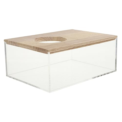 TOGEVAL Hamster Sandbad Box Transparente Für Hamster Und Kleine Haustiere Multifunktional Als Toilette Oder Sandbad Leicht Zu Reinigen Und Praktisch Für Zuhause Und Tiergeschäfte von TOGEVAL