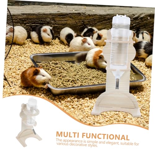 TOGEVAL Hamster Trinkflasche mit Stabilem Holzständer Kleintiertränke für Hamster Igel und Chinchillas Wasserflasche mit Sicherem Stand Installieren für Kleine Nagetiere TOGEVAL Hamster Trinkflasche mit Stabilem Holzständer Kleintiertränke für Hamster Igel und Chinchillas Wasserflasche mit Sicherem Stand Installieren für Kleine Nagetiere von TOGEVAL