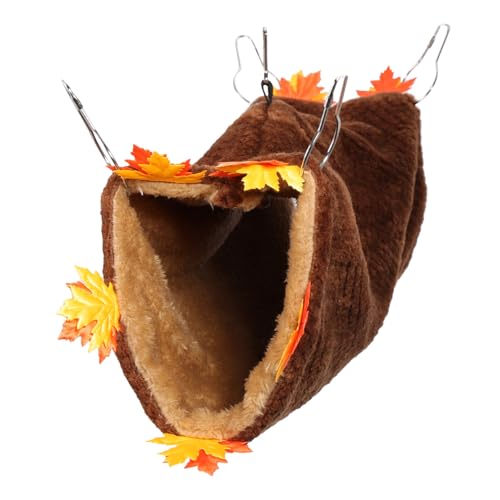 TOGEVAL Hamster Tunnel Hängematte Wärmender Kleintier Tunnel Atmungsaktiv Kratzfest für Chinchillas Zwerghamster und Meerschweinchen Kleintierkäfig Zubehör TOGEVAL Hamster Tunnel Hängematte Wärmender Kleintier Tunnel Atmungsaktiv Kratzfest für Chinchillas Zwerghamster und Meerschweinchen Kleintierkäfig Zubehör von TOGEVAL