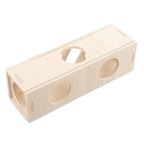TOGEVAL Hamster Tunnel Holz Versteck für Kleintiere Multifunktionales für Zwerghamster Mäuse und Kaninchen Trainieren Sicher und Langlebig TOGEVAL Hamster Tunnel Holz Versteck für Kleintiere Multifunktionales für Zwerghamster Mäuse und Kaninchen Trainieren Sicher und Langlebig von TOGEVAL