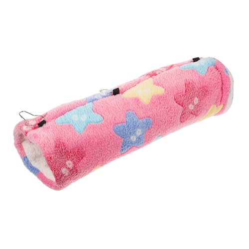 TOGEVAL Hamster Hängematte Mit Tunnel Warmes Bett Für Kleine Tiere Wie Meerschweinchen Und Chinchillas Für Käfige Sofas Und Sicheren Rückzugsort Und von TOGEVAL