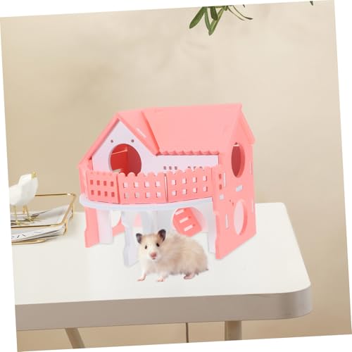 TOGEVAL Hamster Versteck Haus Doppelstöckig Kuschelhütte für Kleine Nager Wie Hamster Meerschweinchen und Ratten Langlebiges Spielhaus und Rückzugsort für Haustiere TOGEVAL Hamster Versteck Haus Doppelstöckig Kuschelhütte für Kleine Nager Wie Hamster Meerschweinchen und Ratten Langlebiges Spielhaus und Rückzugsort für Haustiere von TOGEVAL