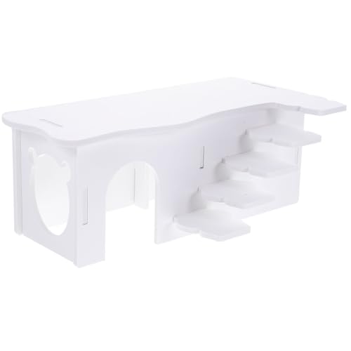 TOGEVAL Hamster Versteck Haus mit Leiter aus Langlebigem Mehrweg Meerschweinchen Zweistöckiges Nagerhaus für Zwerghamster und Kleine Kleintiere Weiß TOGEVAL Hamster Versteck Haus mit Leiter aus Langlebigem Mehrweg Meerschweinchen Zweistöckiges Nagerhaus für Zwerghamster und Kleine Kleintiere Weiß von TOGEVAL