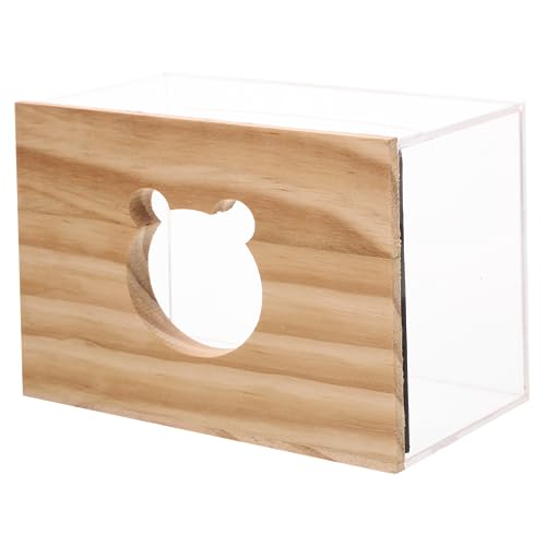 TOGEVAL Hamster-Badezimmer Mit Sandbad Für Pflege Von Kleintieren Mit Praktischem Design Für Einfache Und Aufbewahrung von TOGEVAL