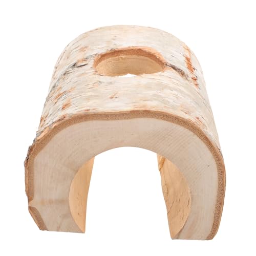TOGEVAL Hamsterbaumtunnel, Hamsterspielzeug, Hamsterversteck, Hamsterröhren, Holzrattenröhre, Hamsterspielzeug, Hamstertunnel, Holzhamsterröhre, Meerschweinchentunnelspielzeug, von TOGEVAL